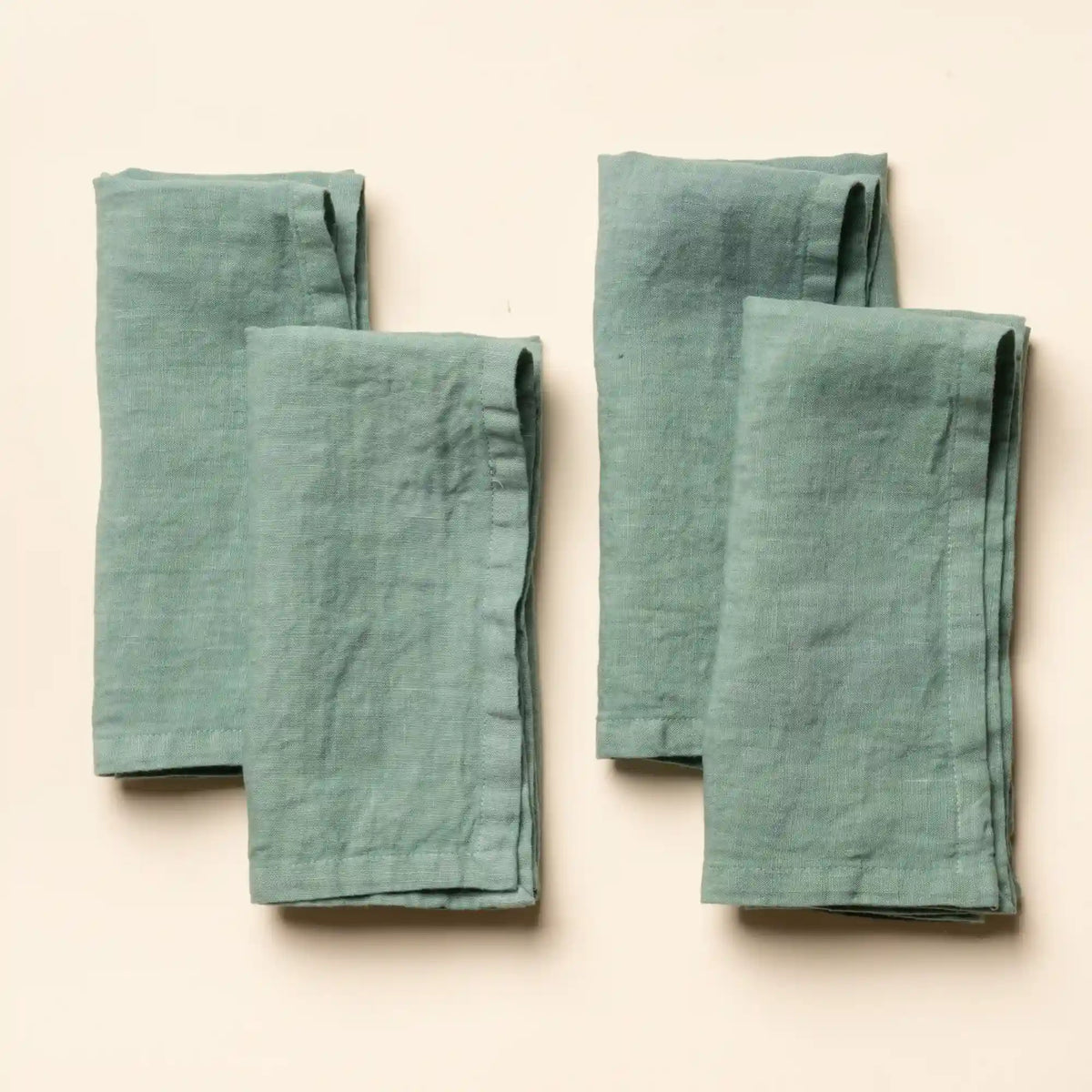 Solid Italian Linen Napkins, Set of 4