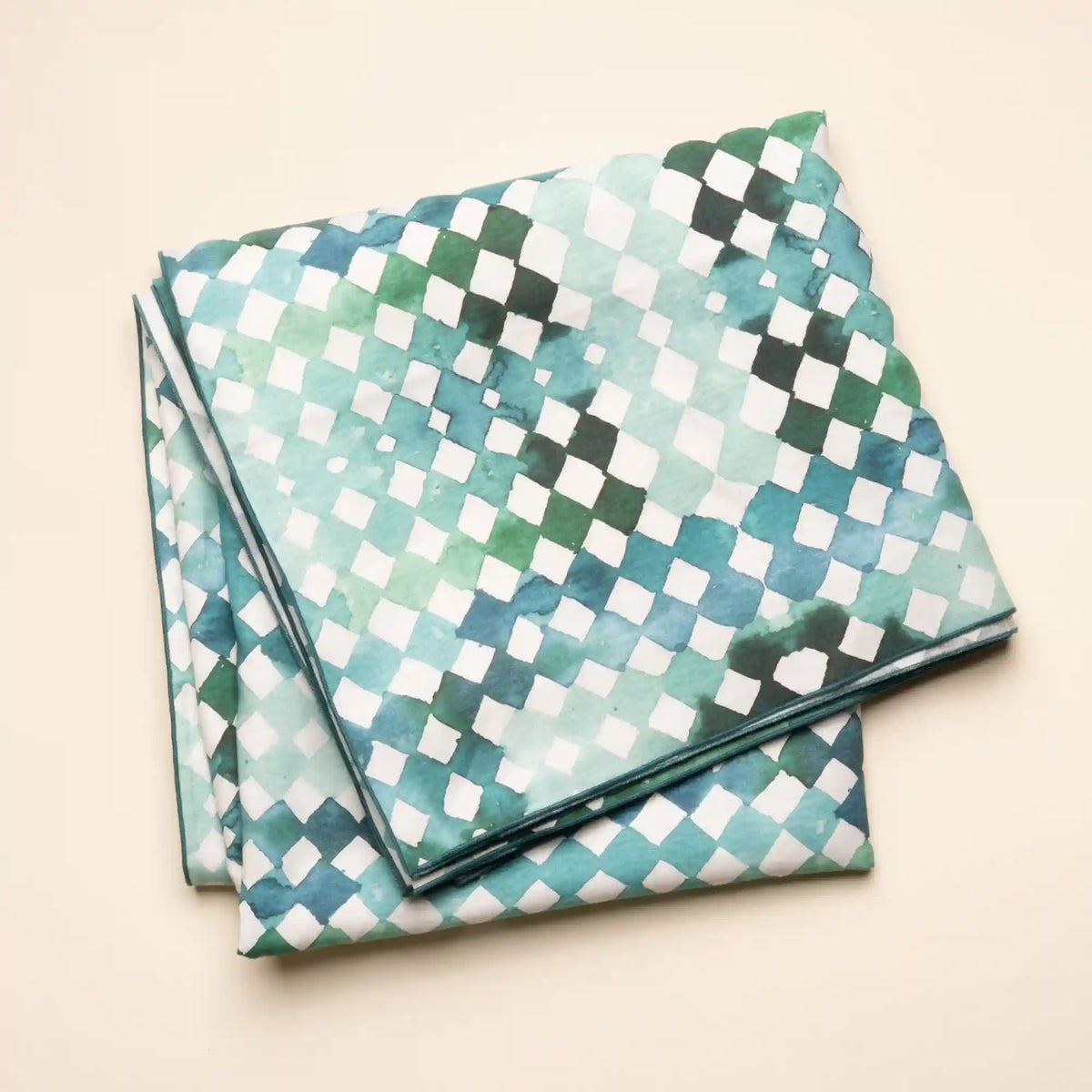 Watercolor Diamonds Tablecloth