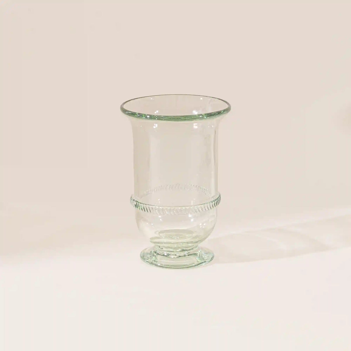 Banded Glass Tall Vase