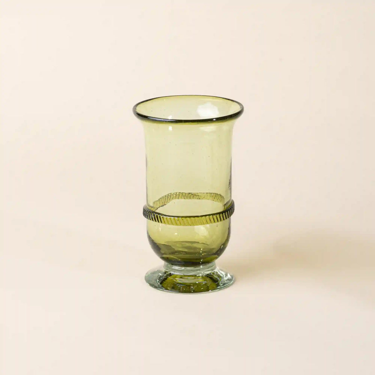 Banded Glass Tall Vase