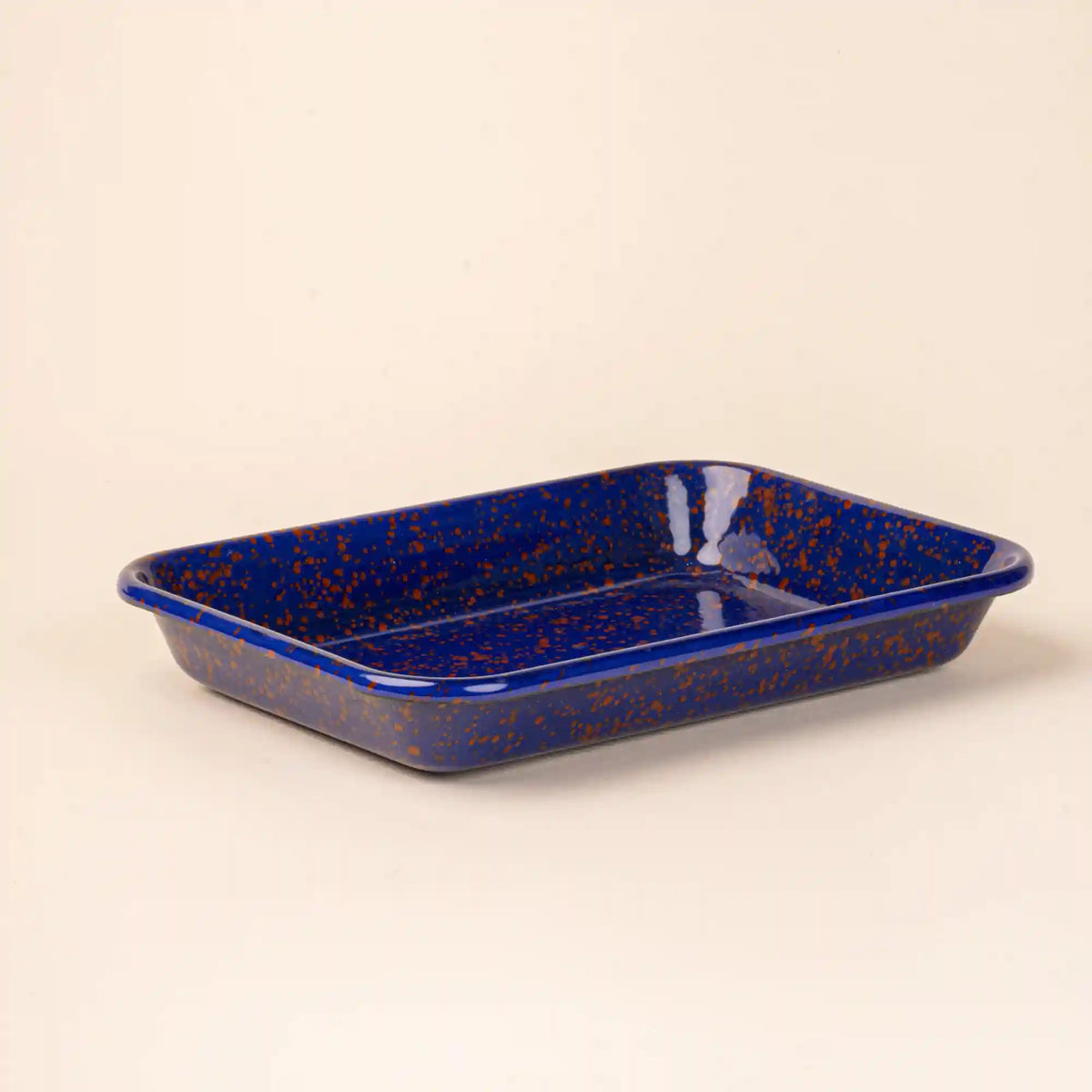 Splattered Enamel Baking Dish