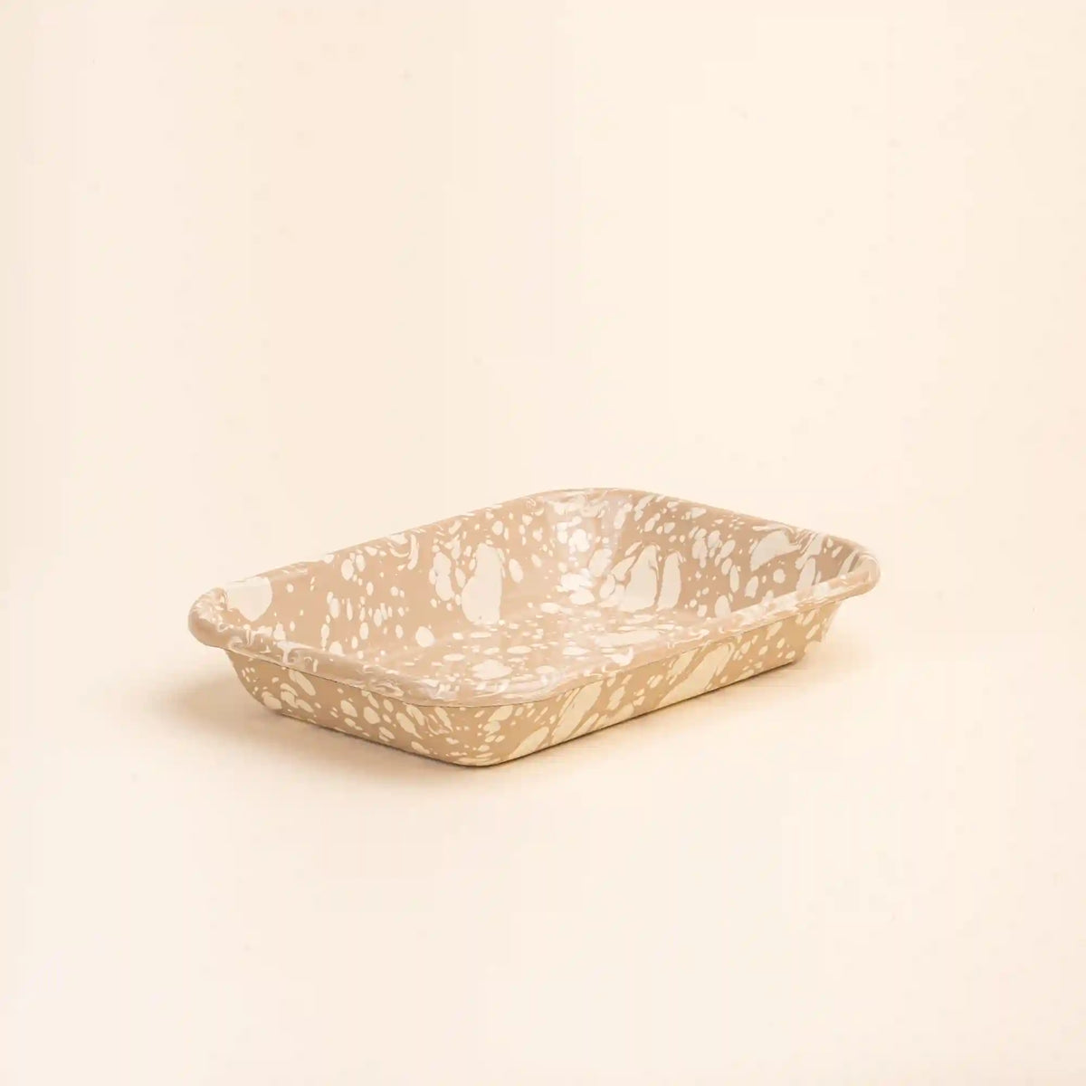 Splattered Enamel Baking Dish