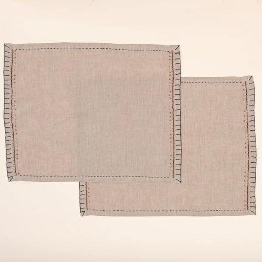 Stitched Placemats, Set of 2
