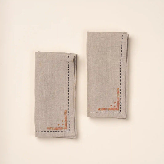 Stitched Napkins, Set of 2