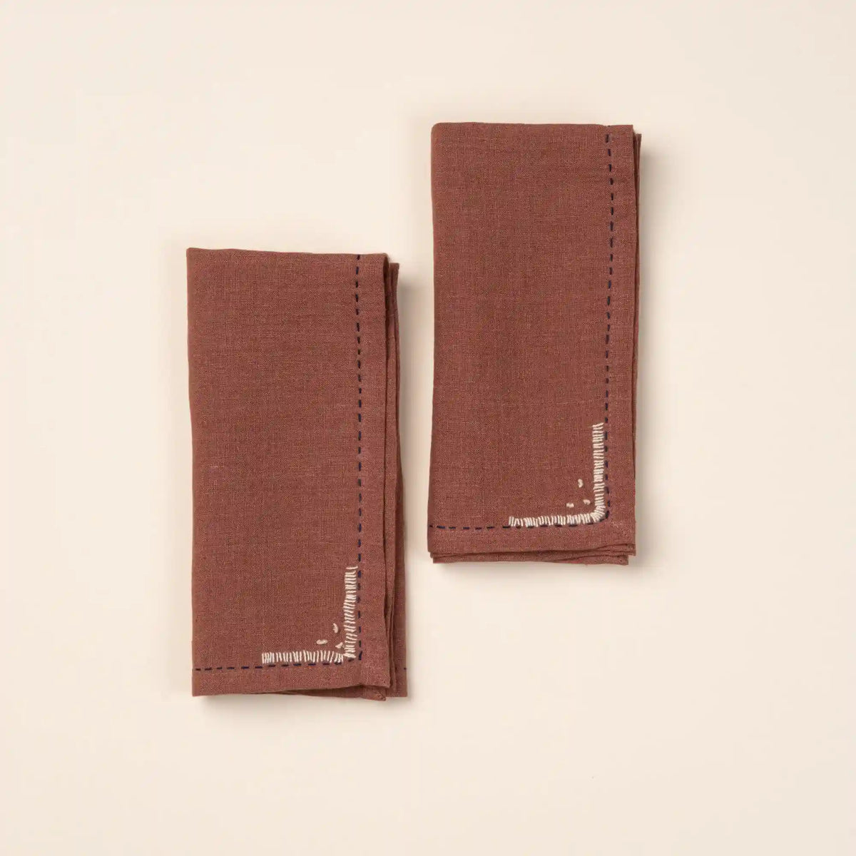 Stitched Napkins, Set of 2