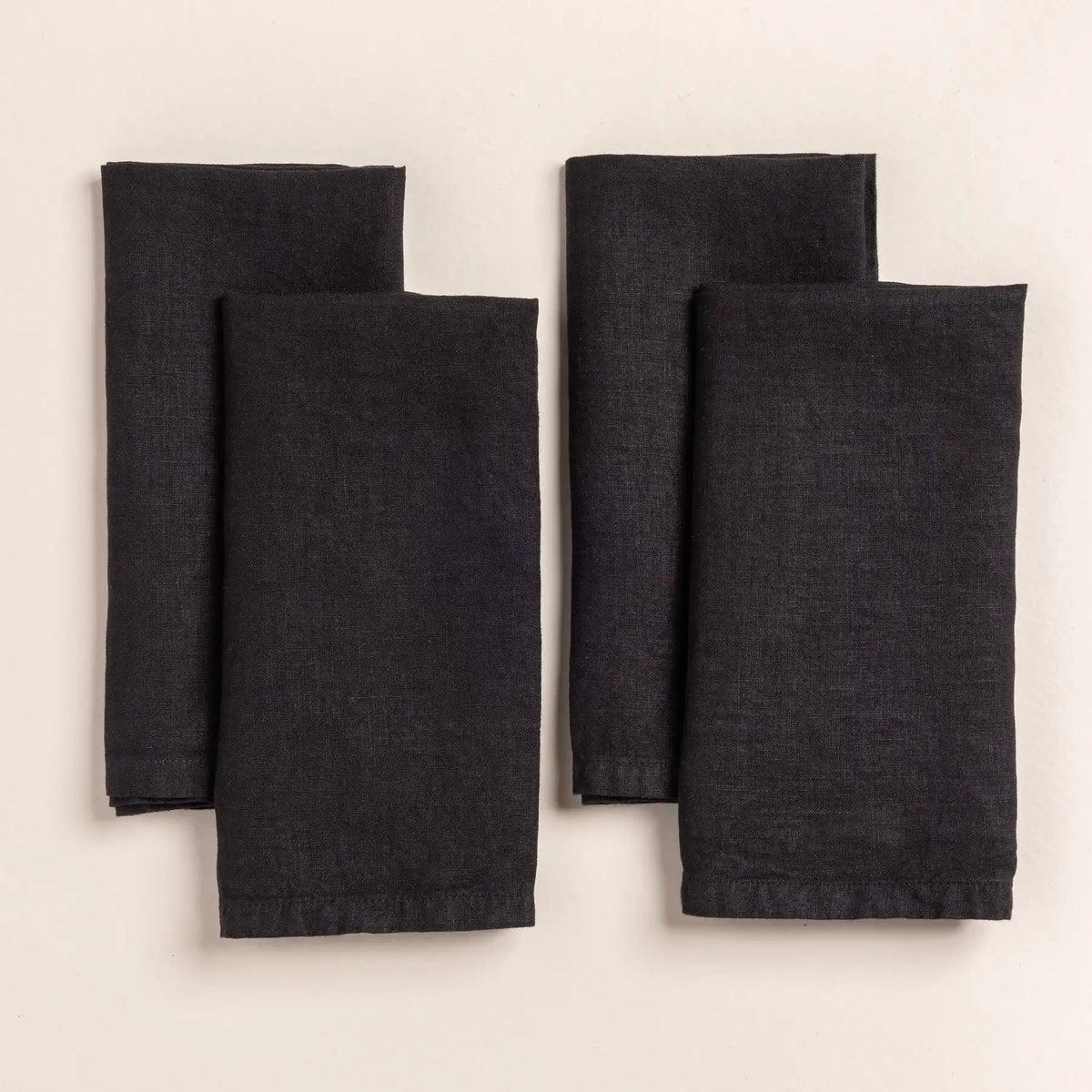 Solid Italian Linen Napkins, Set of 4