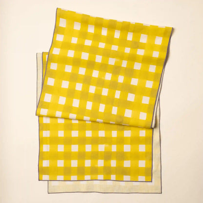 Crosshatch Linen Table Runner