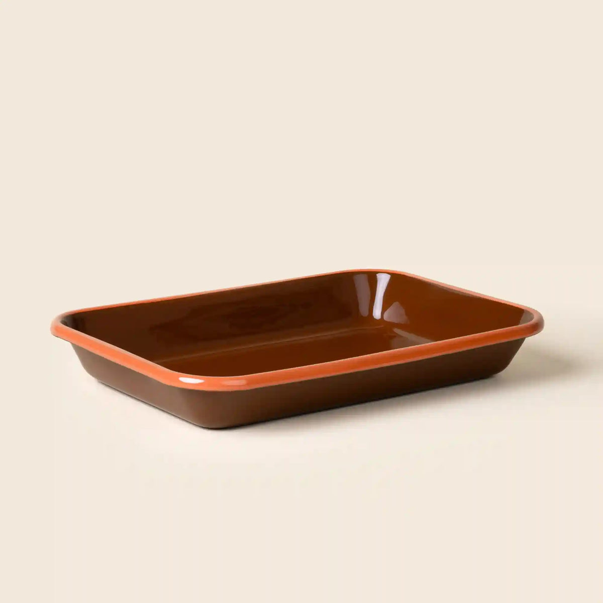 Solid Enamel Baking Dish