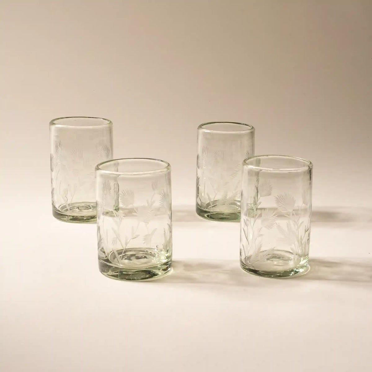 Etched Thistle Tumblers