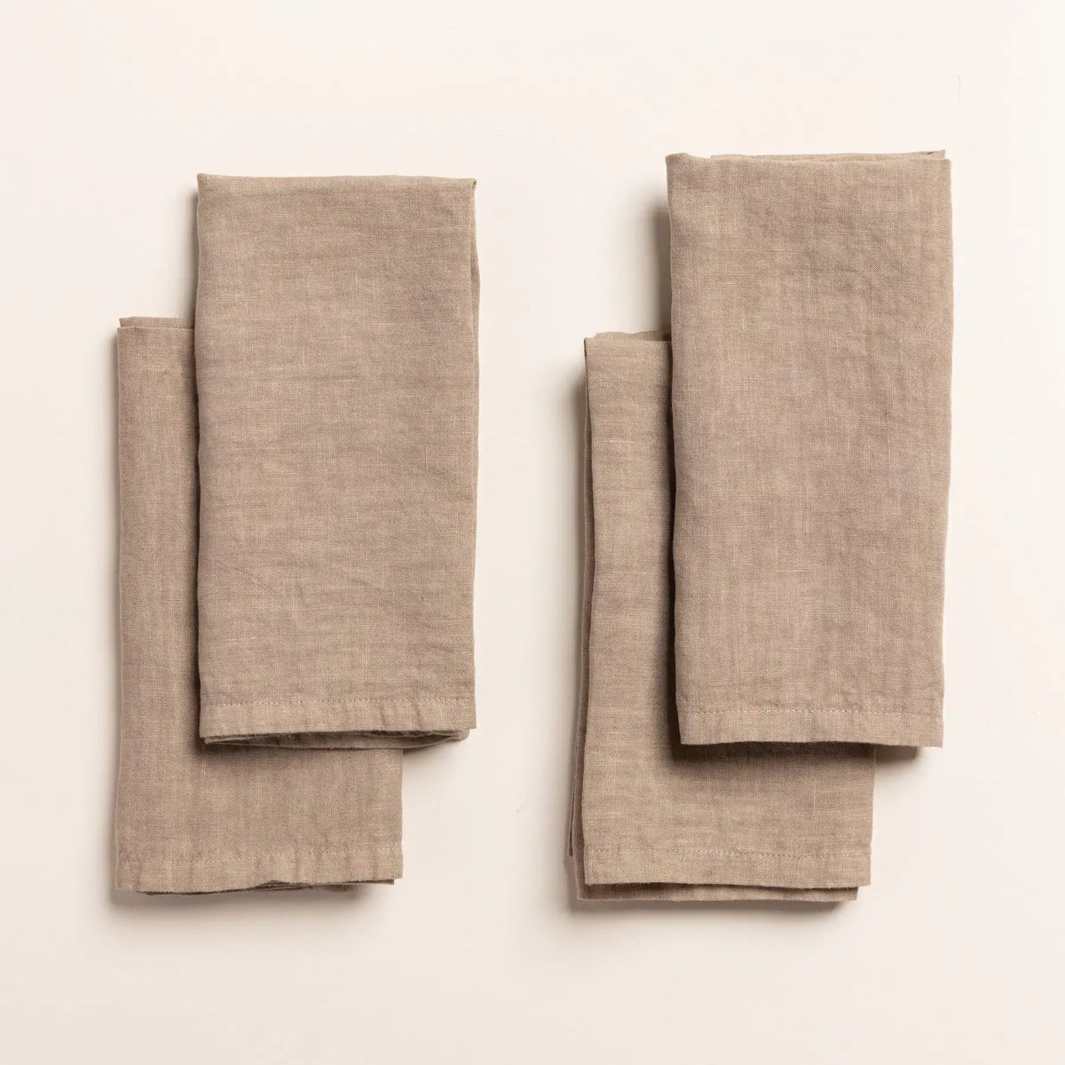 Solid Italian Linen Napkins, Set of 4