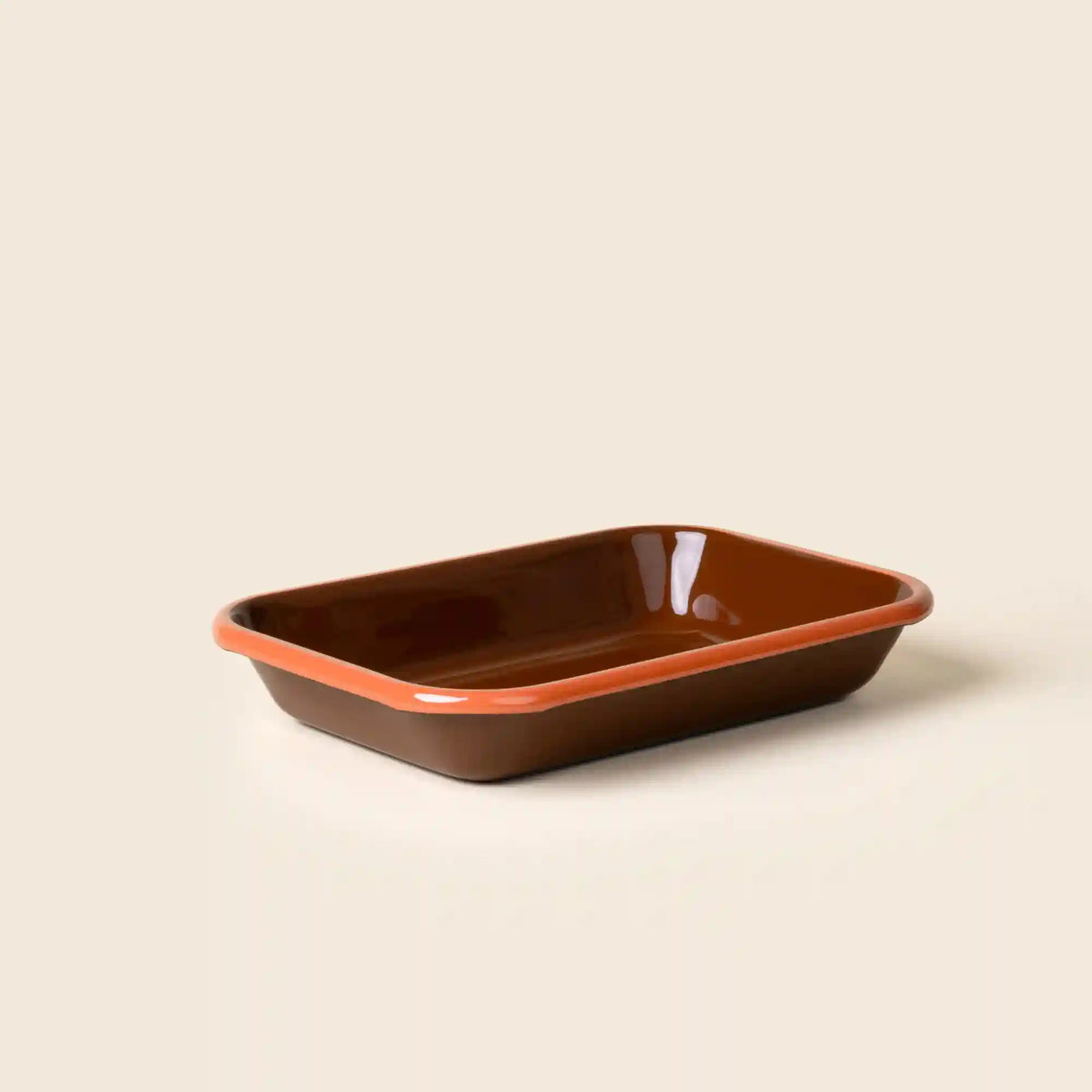 Solid Enamel Baking Dish