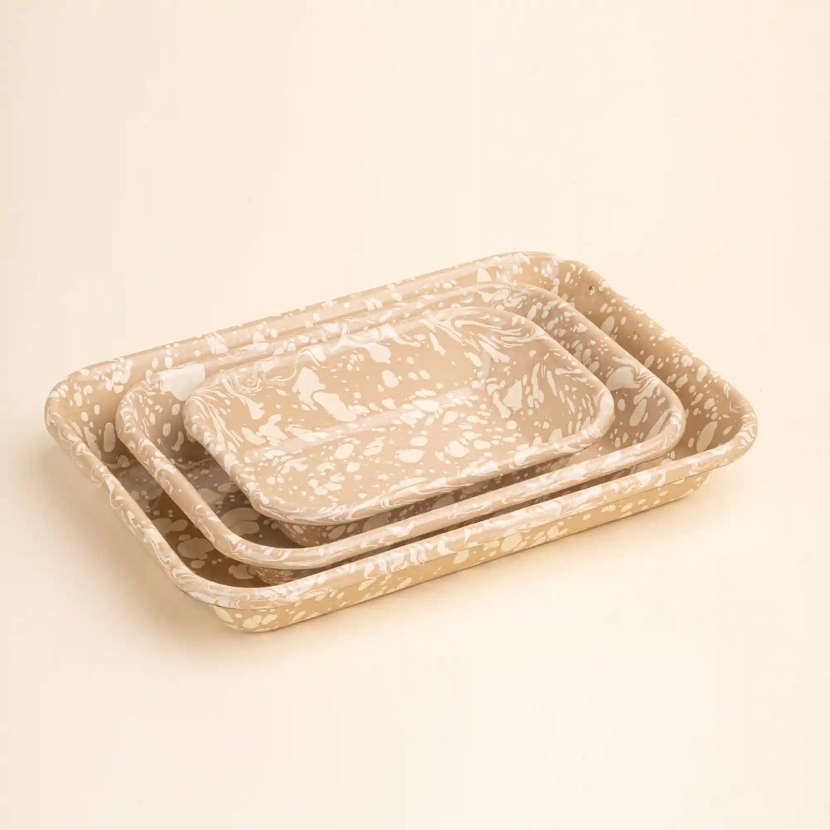 Splattered Enamel Baking Dish