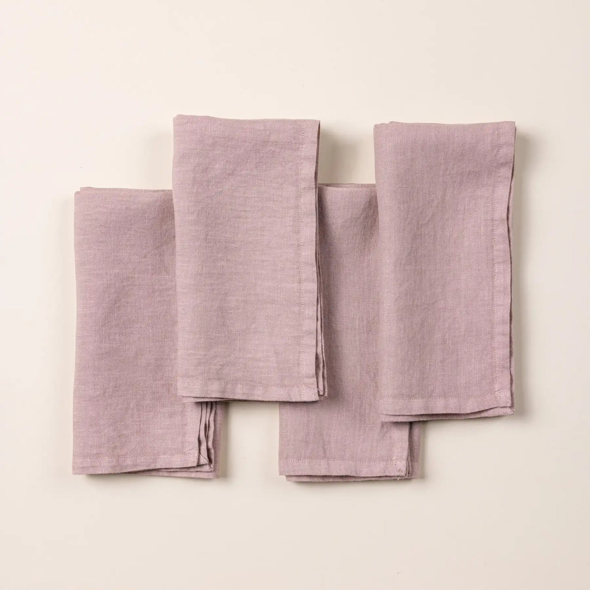 Solid Italian Linen Napkins, Set of 4