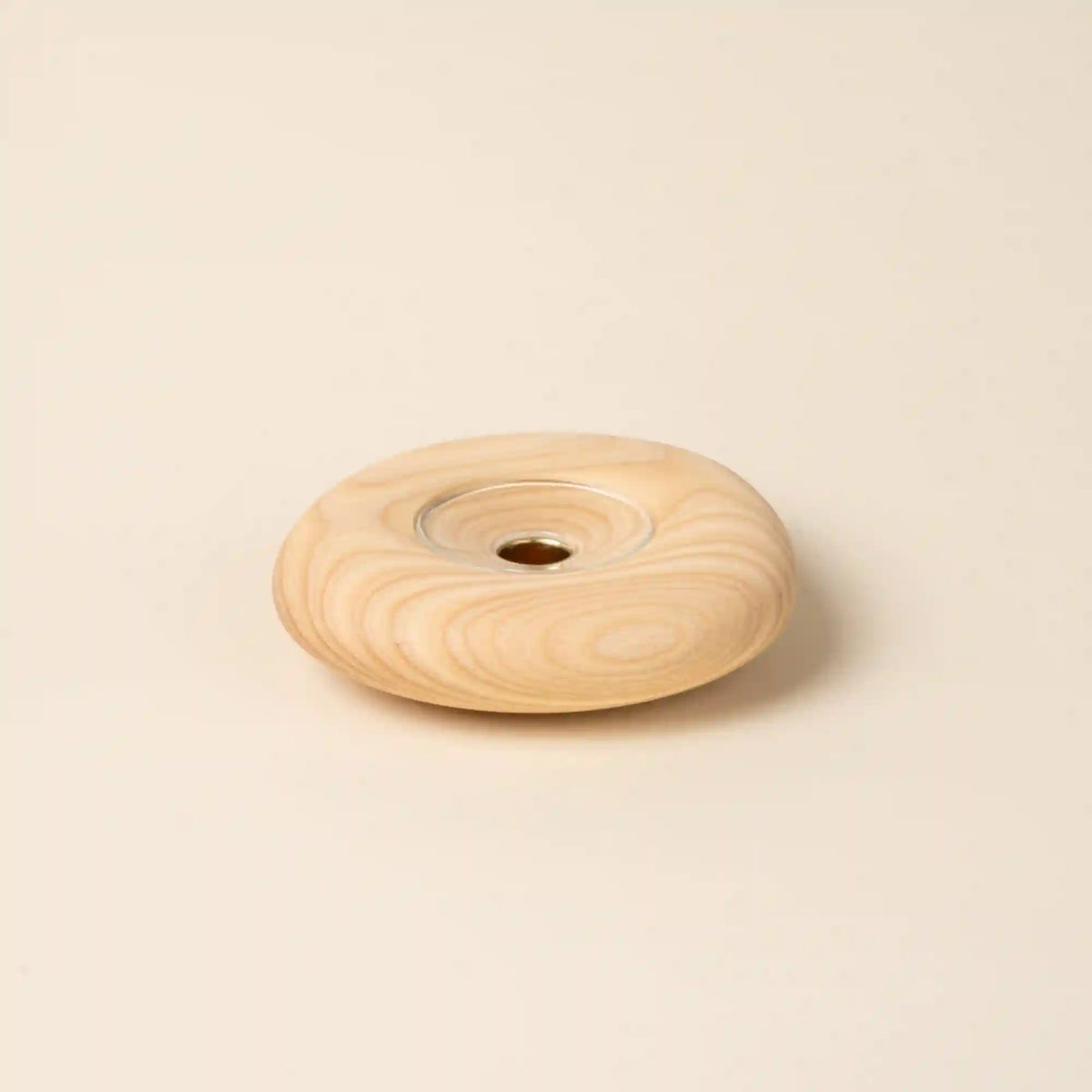 Sculptural Wood Taper Holder